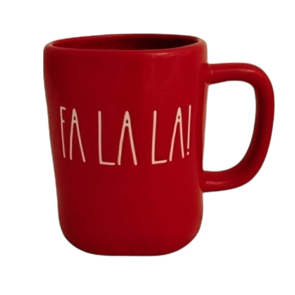 Rae Dunn “Fa La La!” Red Holiday Coffee Mug